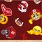 Licensed NCAA University of Alabama Emoji Fleece AL-1126 Fabric by the Yard